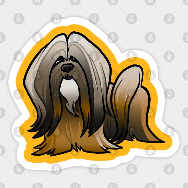 Lhasa Apso Sticker by binarygod